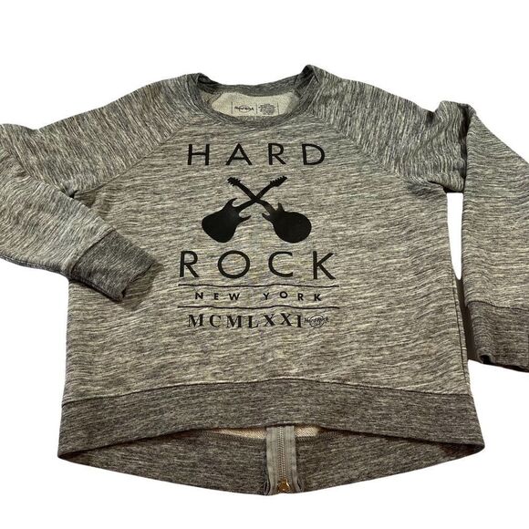 Hard Rock Cafe Sweatshirt with back zip detail - Picture 1 of 5